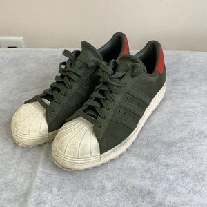 ADIDAS ORIGINALS SUPERSTAR 80's Sz. 10 Trainers Sneakers Dark Green BZ0567